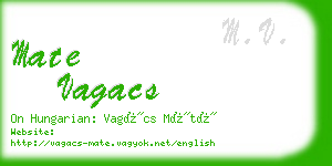 mate vagacs business card